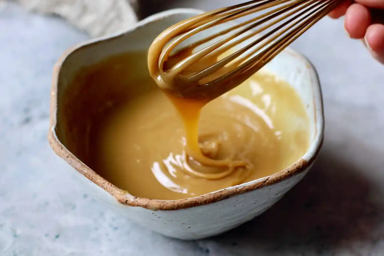 A close-up of a golden-brown pastry glistening with a generous coating of sweet Maple Glaze.