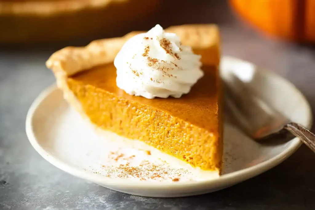 A perfectly baked golden-brown pumpkin pie, fresh from the oven and cooling on a wire rack, representing a delicious Pumpkin Pie Recipe.