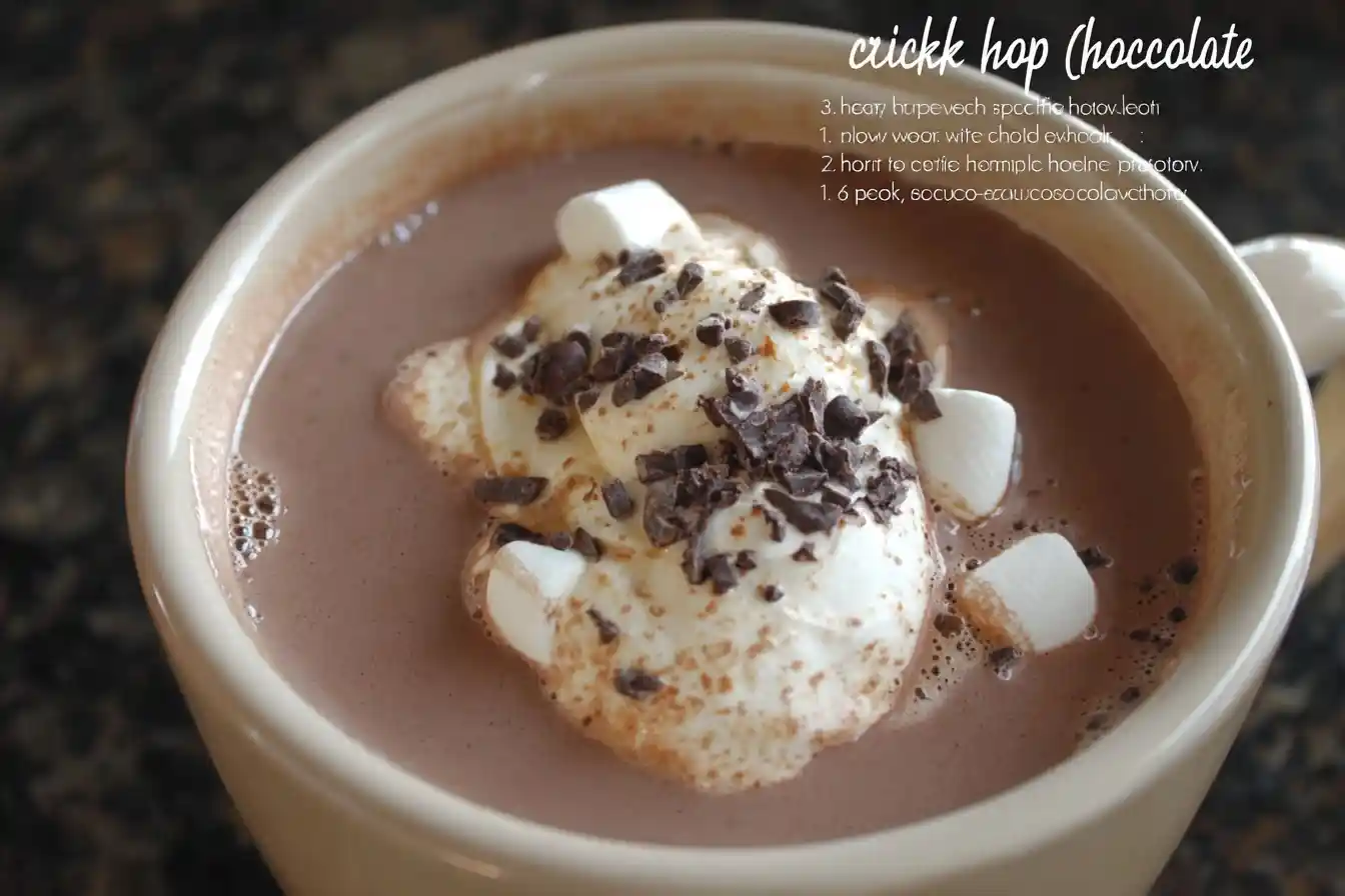 A close-up of a creamy cup of hot chocolate topped with whipped cream, mini marshmallows, and rich chocolate shavings.