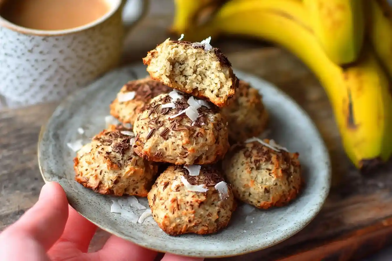 Plate of soft {{ $('Fetch Recipe Data').first().json["Main Keyword"] }} topped with chocolate shavings and coconut flakes.