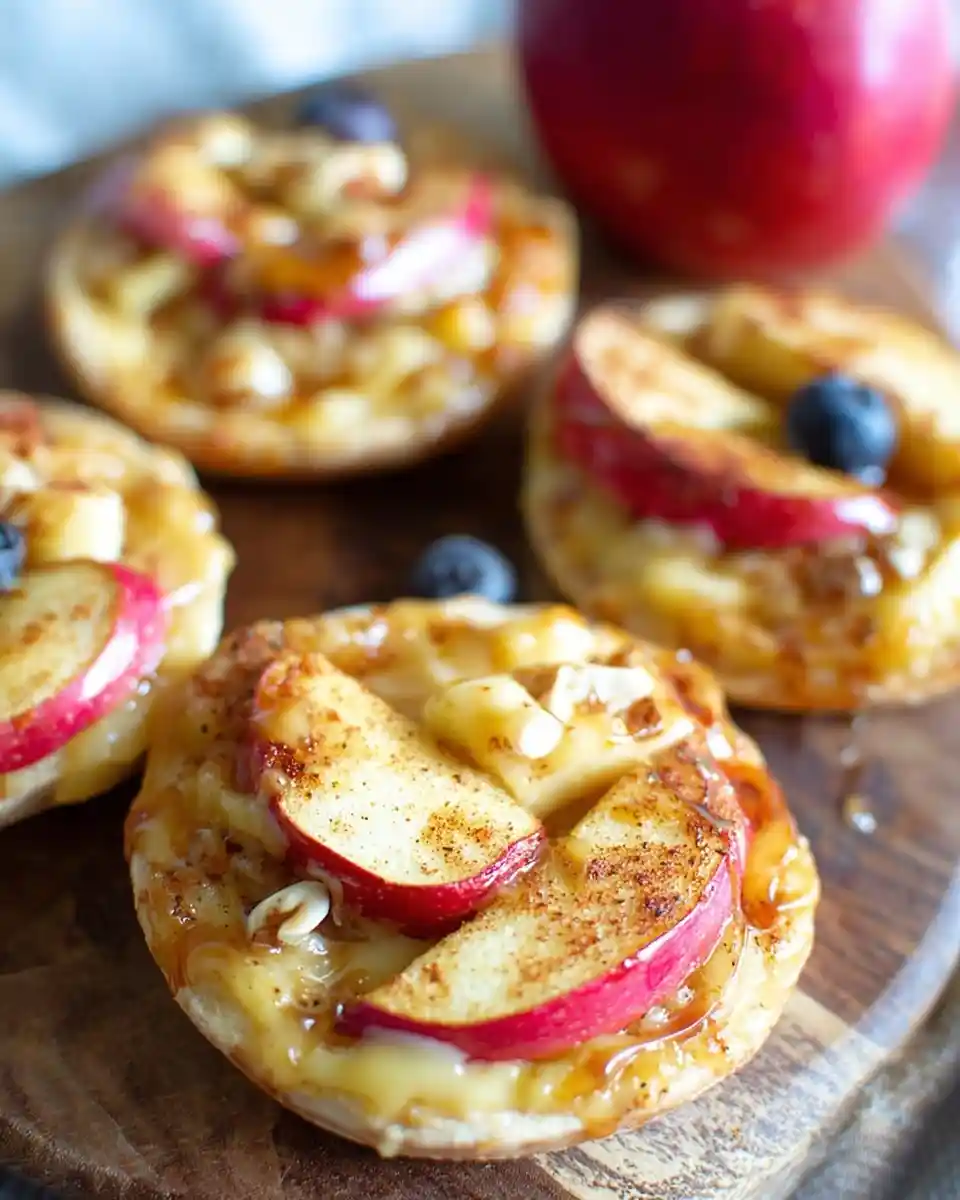 Tasty {{ $('Fetch Recipe Data').first().json["Main Keyword"] }} with apples, cheese, and a sweet drizzle.