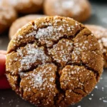 Close-up of a cracked {{ $('Fetch Recipe Data').first().json['Main Keyword'] }} coated in sparkling sugar.