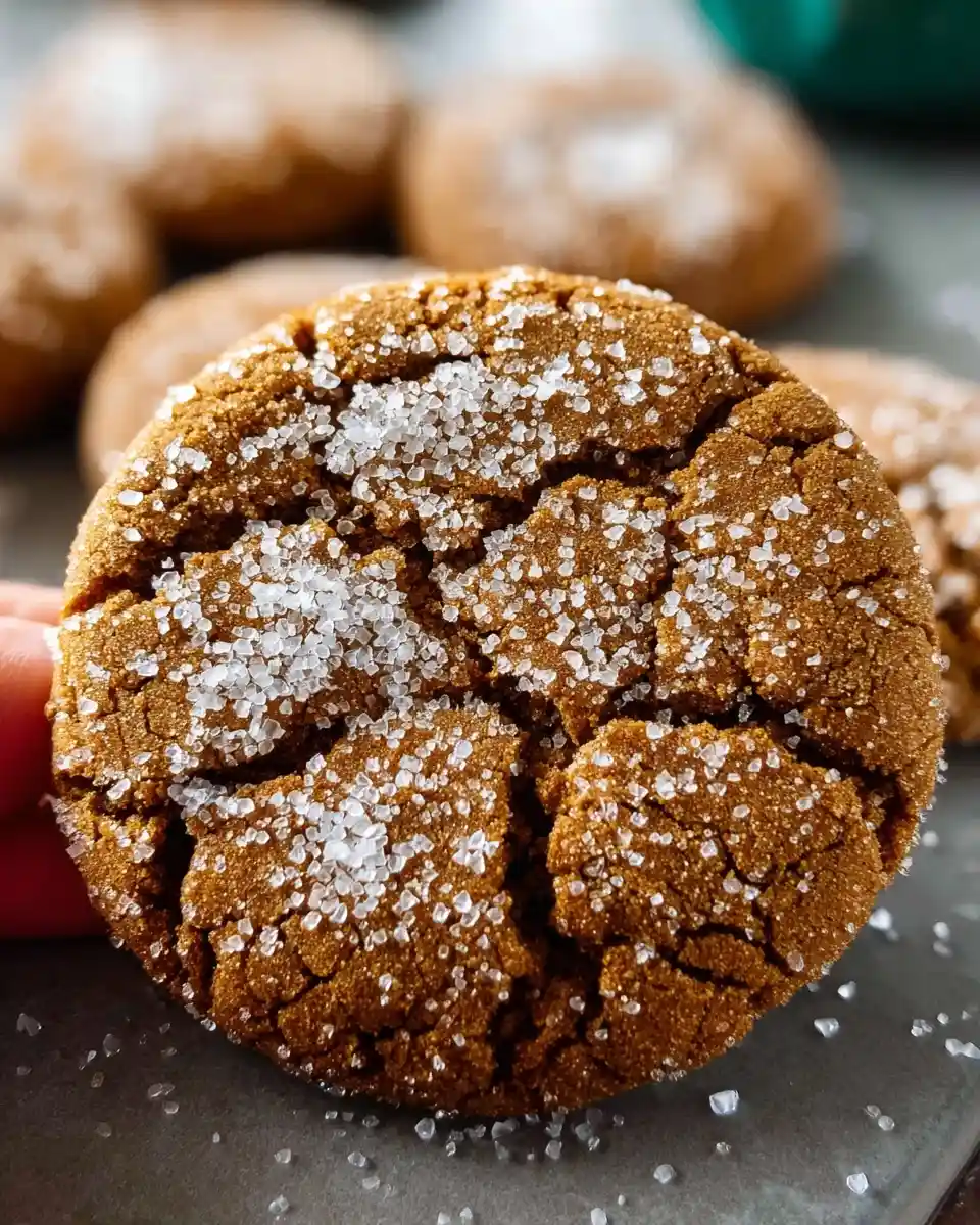 Close-up of a cracked {{ $('Fetch Recipe Data').first().json['Main Keyword'] }} coated in sparkling sugar.