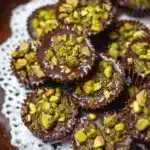 Delicious Dubai Chocolate Pistachio Cups with chocolate coating and pistachio filling