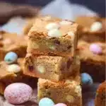Delicious Easter Blondies with colorful sprinkles and festive decorations