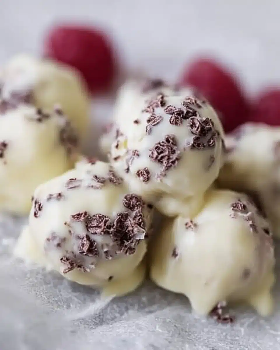 Easy homemade frozen yogurt bites topped with fresh fruit