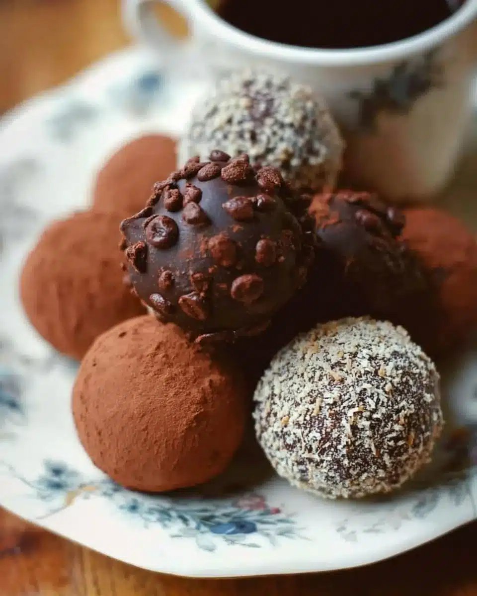 Decadent Espresso Chocolate Truffles with rich coffee and chocolate flavors