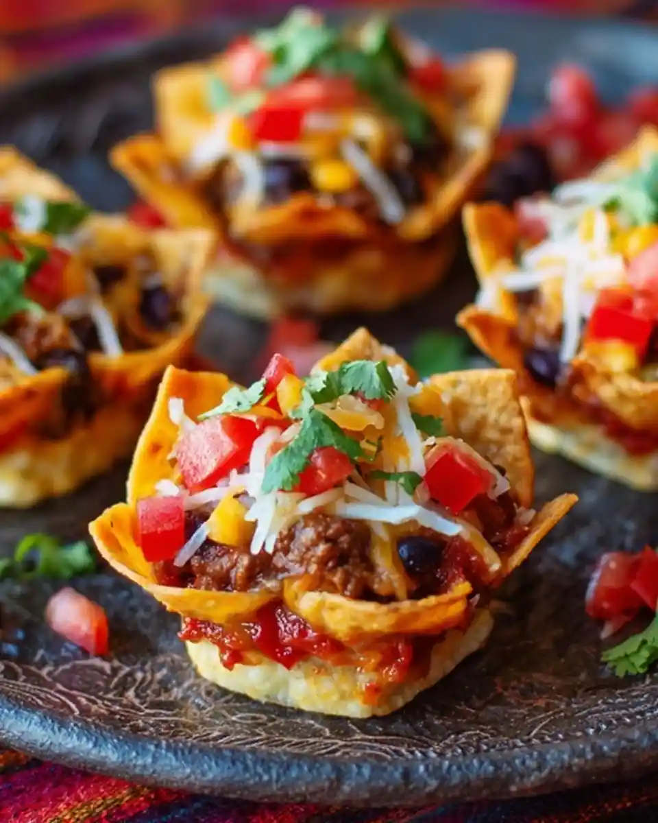 A close-up of crispy {{ $('Fetch Recipe Data').first().json["Main Keyword"] }} filled with beef, melted cheese, and fresh cilantro.