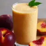 Delicious nectarines blended into a refreshing smoothie