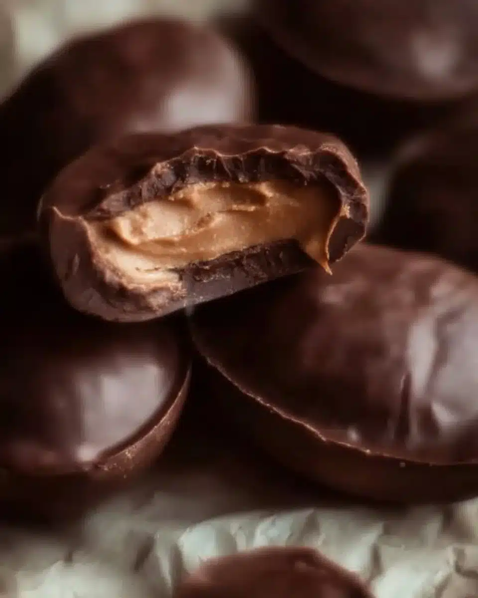 Reese's Peanut Butter Chocolate Eggs in a colorful Easter basket