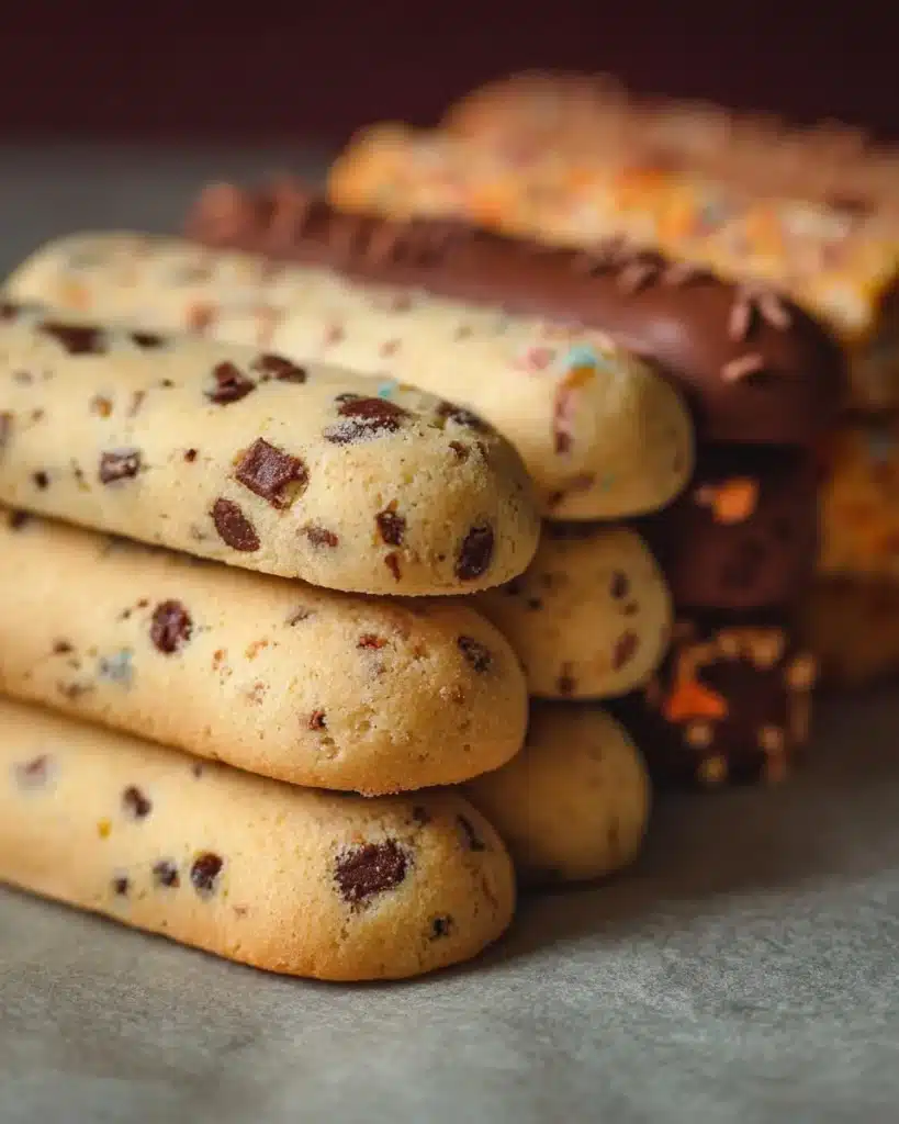 Delicious assortment of slice and bake cookies ready to be baked.
